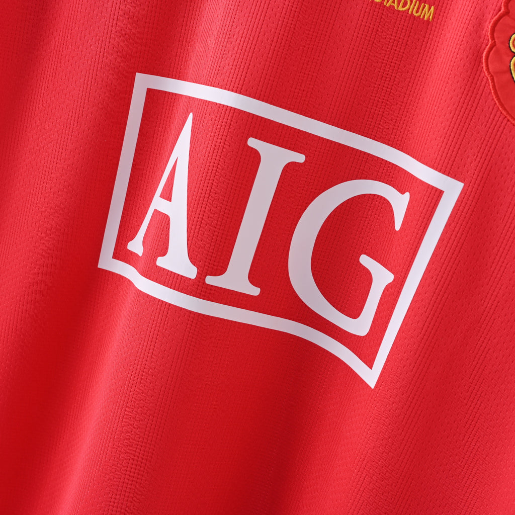 Manchester United 07/08 Retro Manga Larga