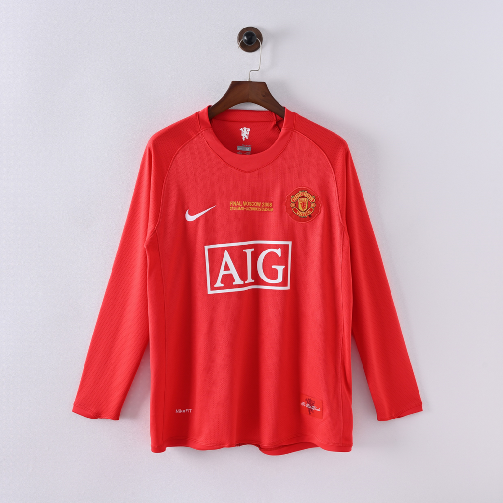 Manchester United 07/08 Retro Manga Larga