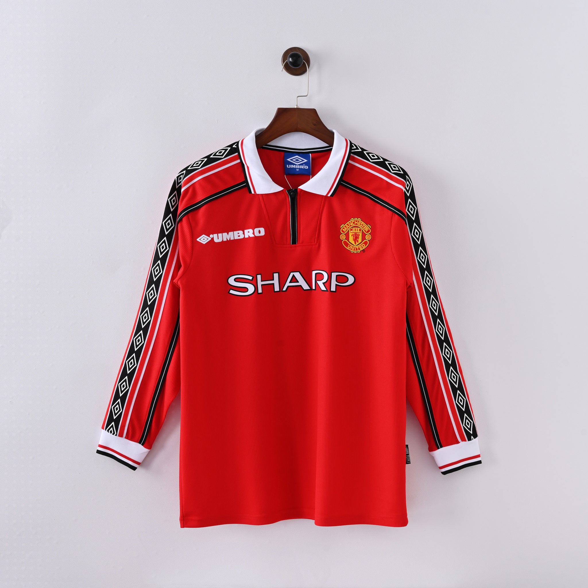 Manchester United 98/99 Retro Manga Larga